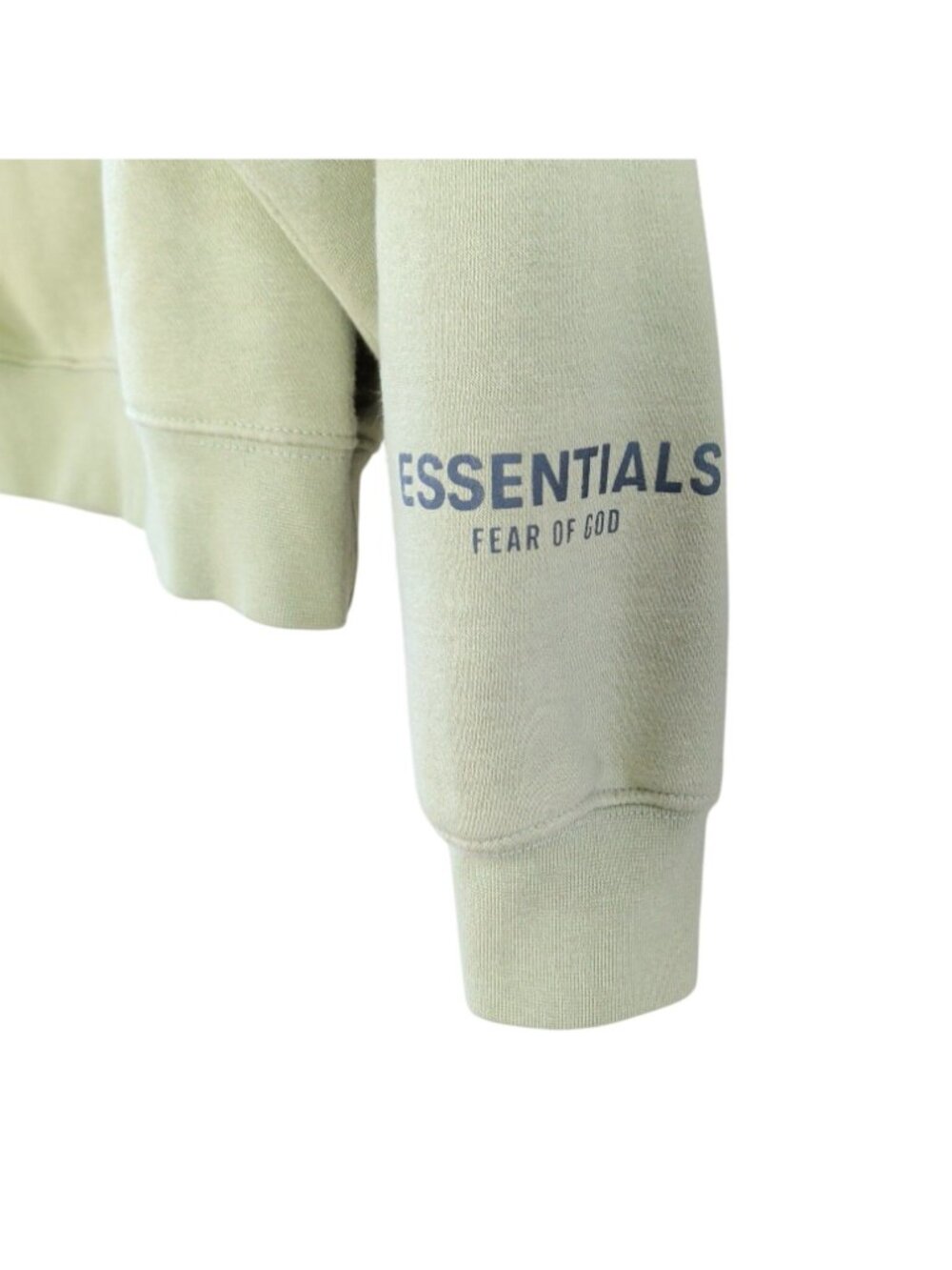 Fear of God Essentials Sweatshirt Mens S Sage Green Logo Crewneck Fleece - Picture 4 of 16
